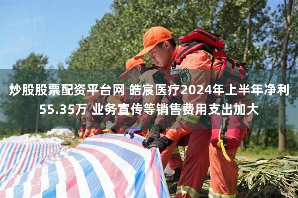 炒股股票配资平台网 皓宸医疗2024年上半年净利55.35万 业务宣传等销售费用支出加大