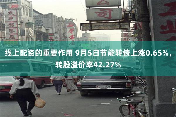 线上配资的重要作用 9月5日节能转债上涨0.65%，转股溢价率42.27%