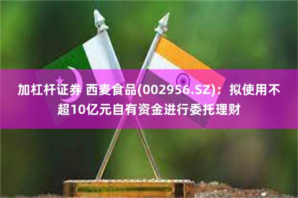 加杠杆证券 西麦食品(002956.SZ)：拟使用不超10亿元自有资金进行委托理财